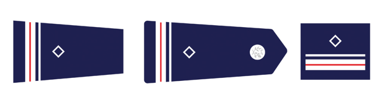 Insignes du Major de Police, responsable d'unité locale de Police